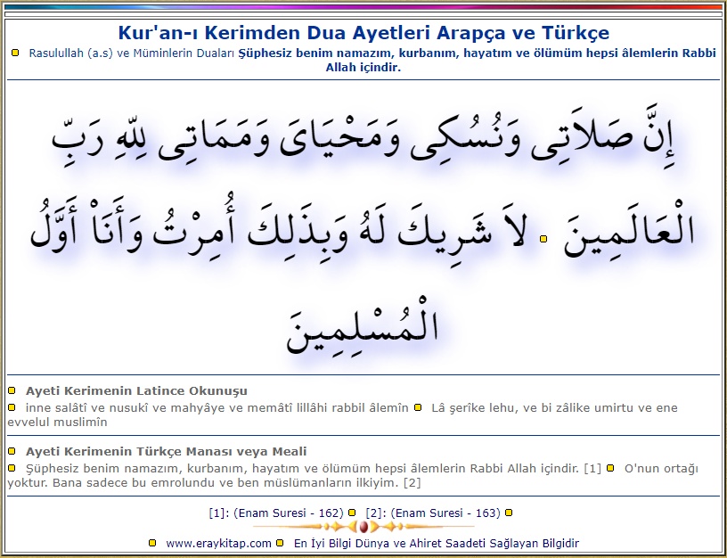Enam-Suresi-162-163